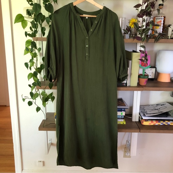 Sundry Henley Loose Dress size 0 (XS) Shopbop Anthro Casual Beach Style - Picture 6 of 8